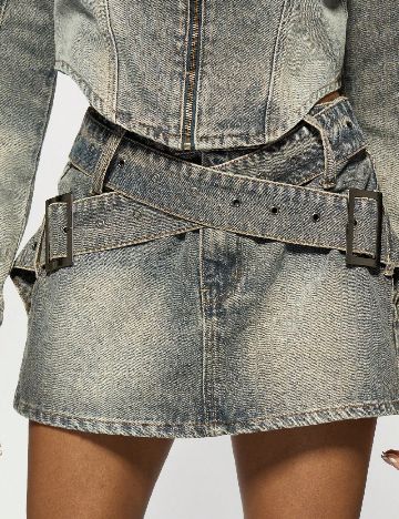 Fusta Missguided, albastru