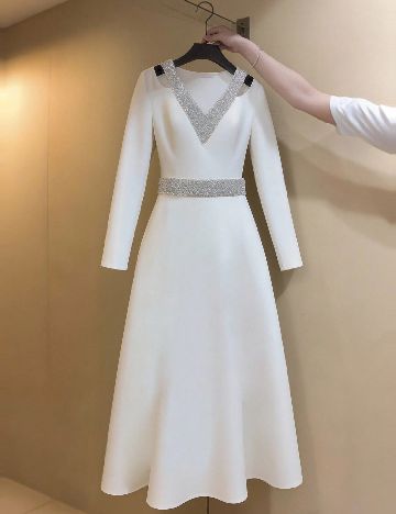 Rochie lunga SHEIN, alb