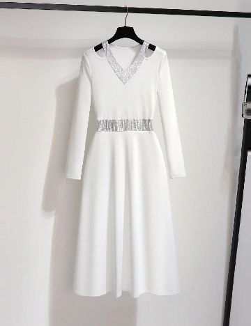 Rochie lunga SHEIN, alb