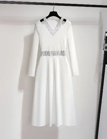 Rochie lunga SHEIN, alb