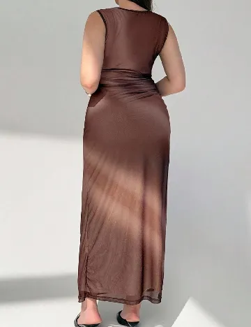 Rochie lunga SHEIN CURVE, maro