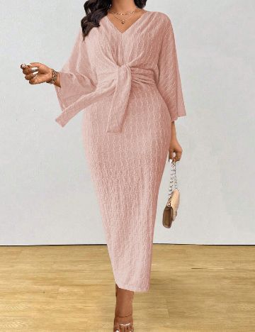 Rochie lunga SHEIN CURVE, roz