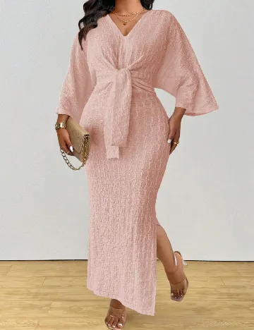 Rochie lunga SHEIN CURVE, roz