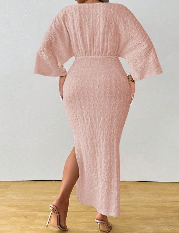 Rochie lunga SHEIN CURVE, roz