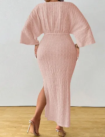 Rochie lunga SHEIN CURVE, roz