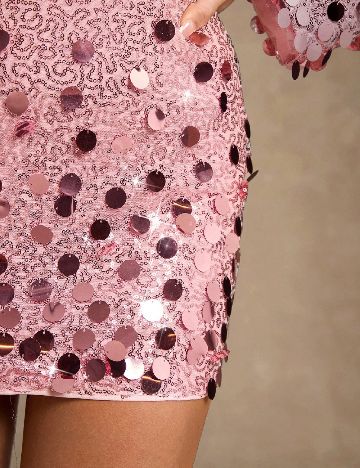 Rochie scurta SHEIN, roz