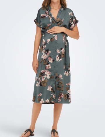 Rochie medie Only Maternity, verde