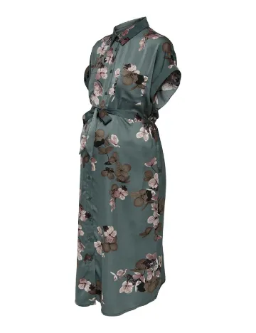 Rochie medie Only Maternity, verde