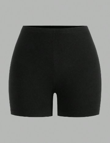 Set Pantaloni scurti 2 perechi SHEIN, negru/roz