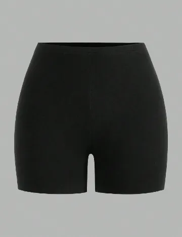 Set Pantaloni scurti 2 perechi SHEIN, negru/roz