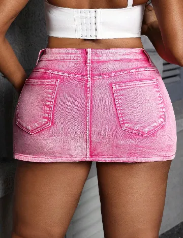 Fusta SHEIN CURVE, roz