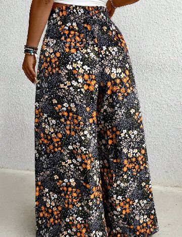 Pantaloni SHEIN CURVE, floral print