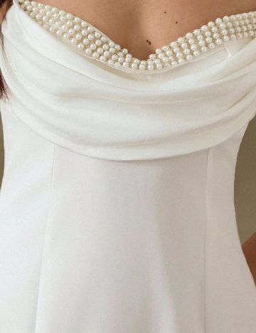 Rochie lunga Aveloria, alb