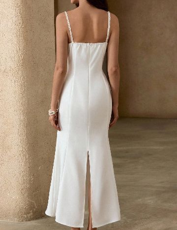 Rochie lunga Aveloria, alb