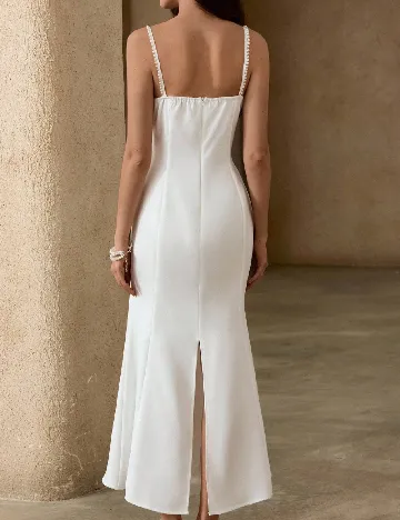 Rochie lunga Aveloria, alb