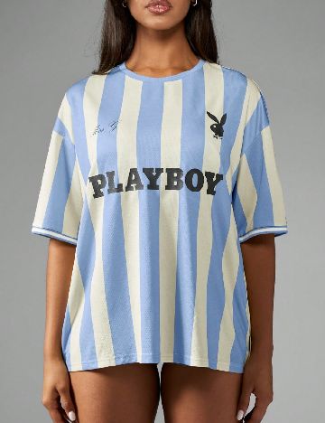 Tricou Oversize Missguided, galben/bleu