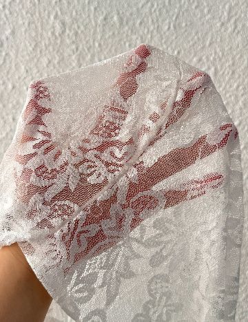 Bolero SHEIN CURVE, alb