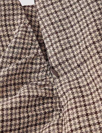 Fusta SHEIN, maro/crem