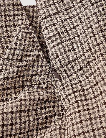 Fusta SHEIN, maro/crem