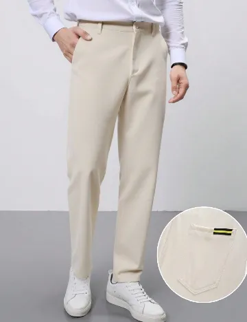 Pantaloni SHEIN, ecru