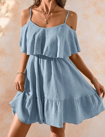 Rochie scurta SHEIN, albastru