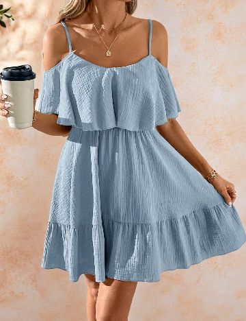 Rochie scurta SHEIN, albastru