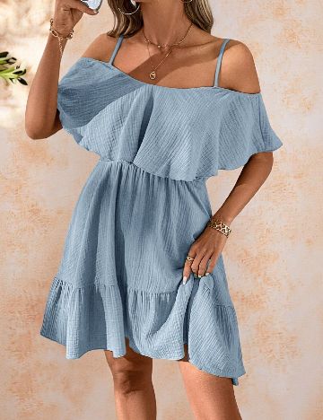 Rochie scurta SHEIN, albastru