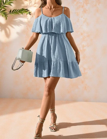 Rochie scurta SHEIN, albastru