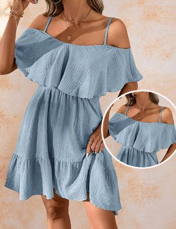 Rochie scurta SHEIN, albastru