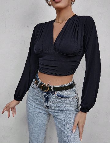 Top SHEIN, bleumarin