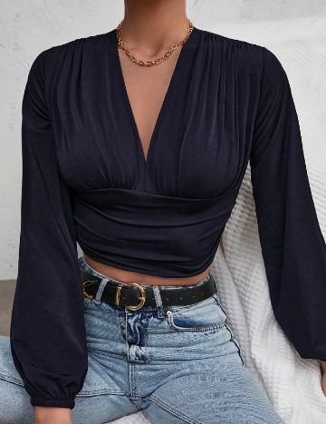 Top SHEIN, bleumarin