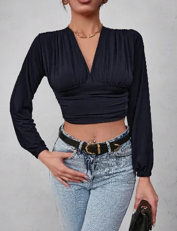 Top SHEIN, bleumarin