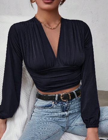 Top SHEIN, bleumarin