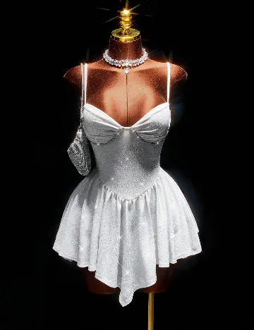 Salopeta SHEIN, argintiu