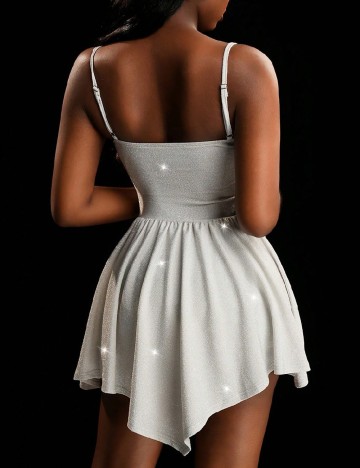 Salopeta SHEIN, argintiu