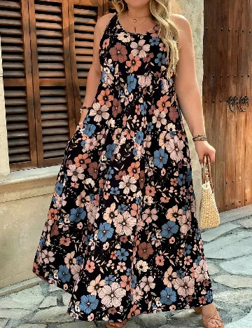 Rochie lunga SHEIN CURVE, floral