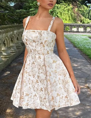 Rochie scurta SHEIN, bej