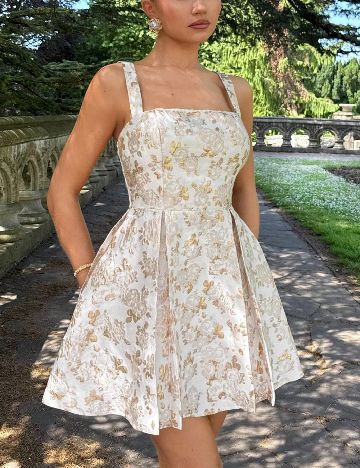 Rochie scurta SHEIN, bej