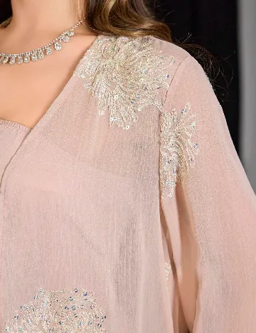 Rochie medie SHEIN, roz pudra inchis