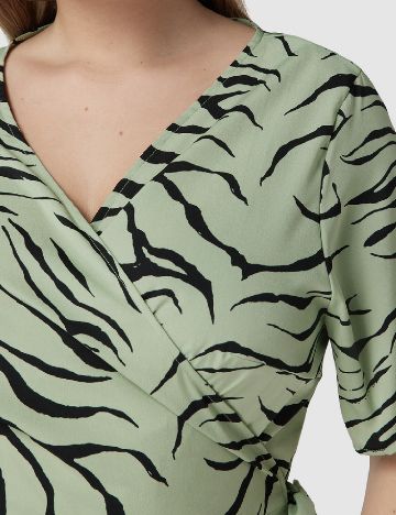 Rochie scurta Only Carmakoma, verde