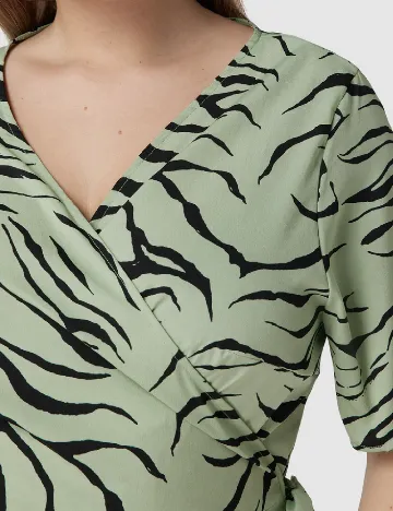 Rochie scurta Only Carmakoma, verde