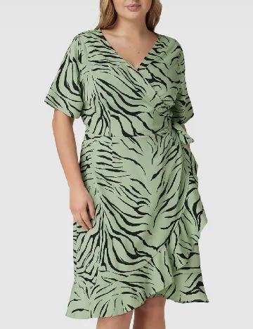 Rochie scurta Only Carmakoma, verde