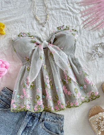 Top SHEIN CURVE, floral print