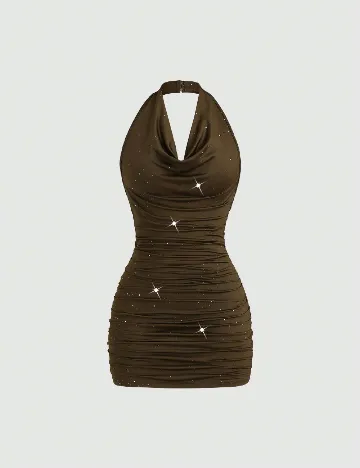 Rochie scurta SHEIN, verde