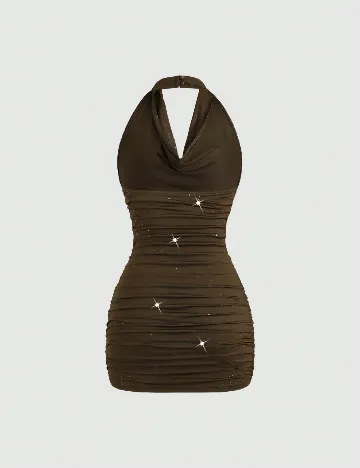 Rochie scurta SHEIN, verde