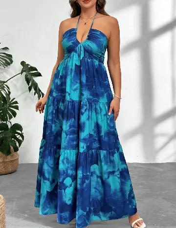 Rochie lunga SHEIN CURVE, albastru