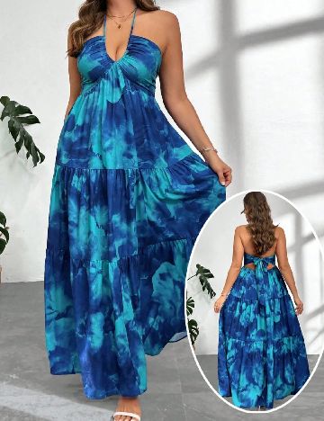 Rochie lunga SHEIN CURVE, albastru