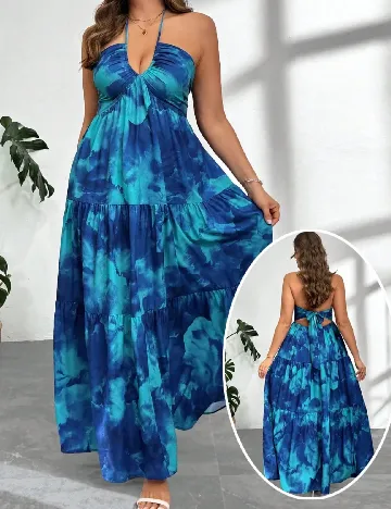 Rochie lunga SHEIN CURVE, albastru