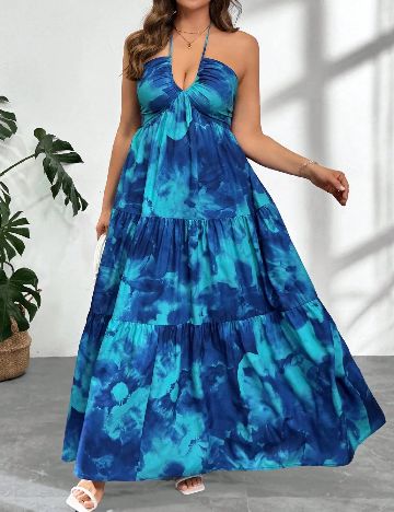 Rochie lunga SHEIN CURVE, albastru