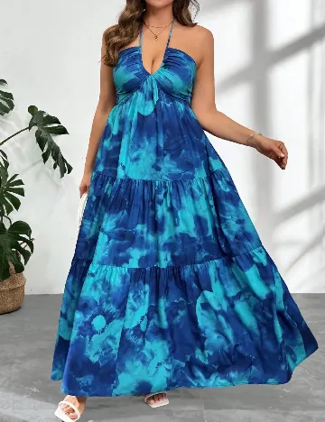 Rochie lunga SHEIN CURVE, albastru